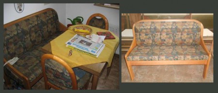 Pad, asztal és 2 szék  390 Ron/ Lefoglalva