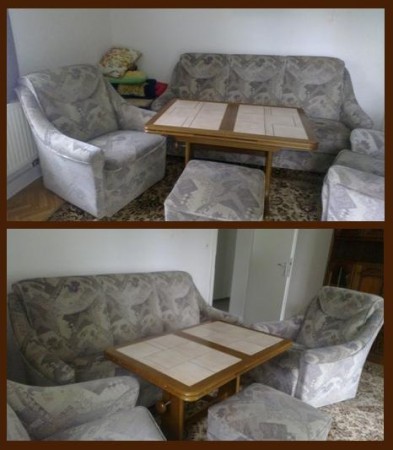 Kanapé, 2 fotel és zsámoly 600 Ron/ Elkelt